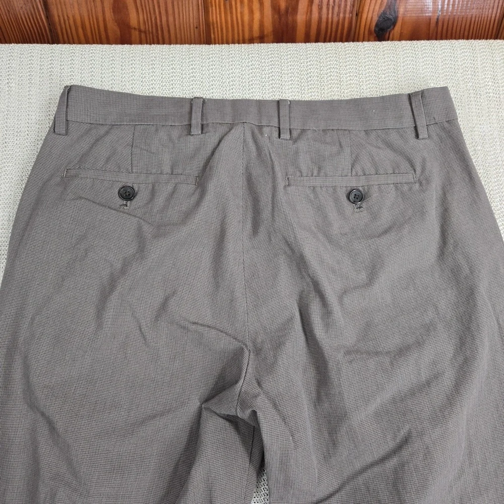 Banana Republic Dress Pants Mens‎ 32x32 Brown Gray Non Iron Tailored Slim Fit